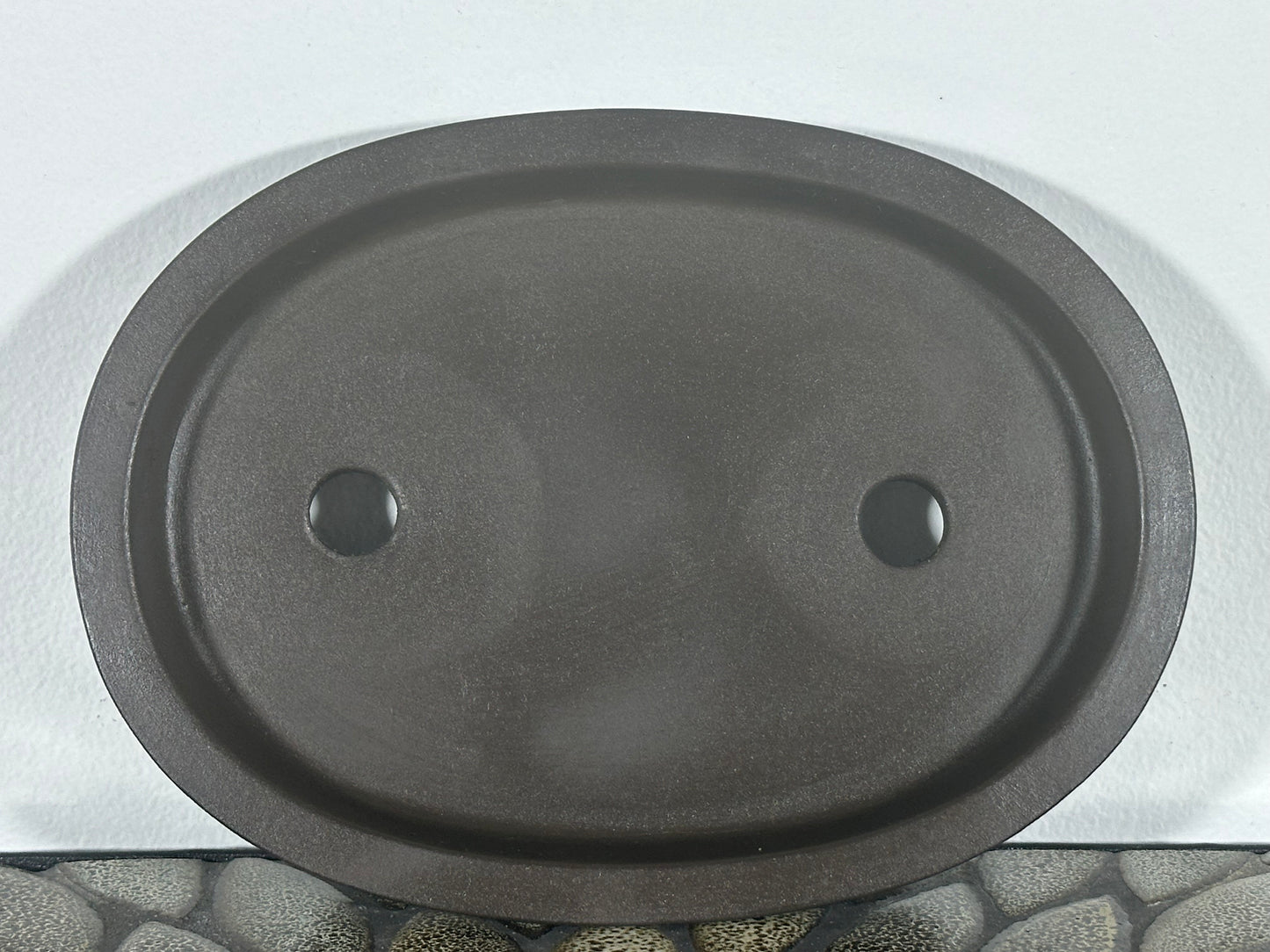 Preowned Japanese Bonsai Pot has Stamps - 7.5” By 5.5”