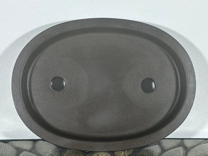 Preowned Japanese Bonsai Pot has Stamps - 7.5” By 5.5”
