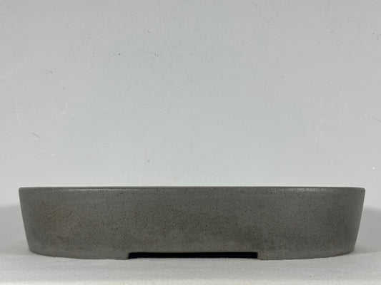 Preowned Japanese Tokoname Unglazed Oval Bonsai Pot Seizan - 15” By 12”