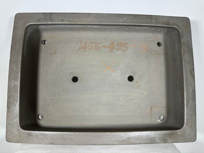 Preowned Japanese Tokoname Unglazed Rectangular Bonsai Pot Seizan - 19.75” By 14”