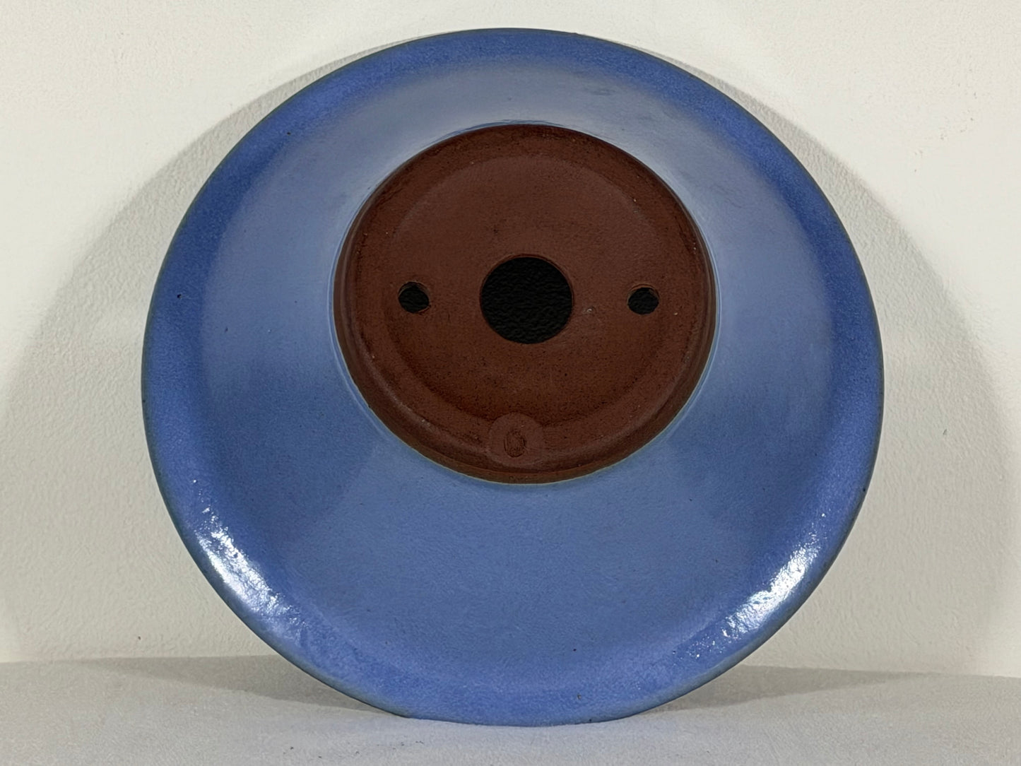 New Japanese Tokoname Round Bonsai Pot Yamaaki - 10” By 3.25”